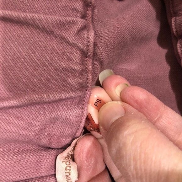 Soft Surroundings Colorful Metro Leggings Pants Jeans Pink Rose PS Button Ankle - Picture 7 of 11